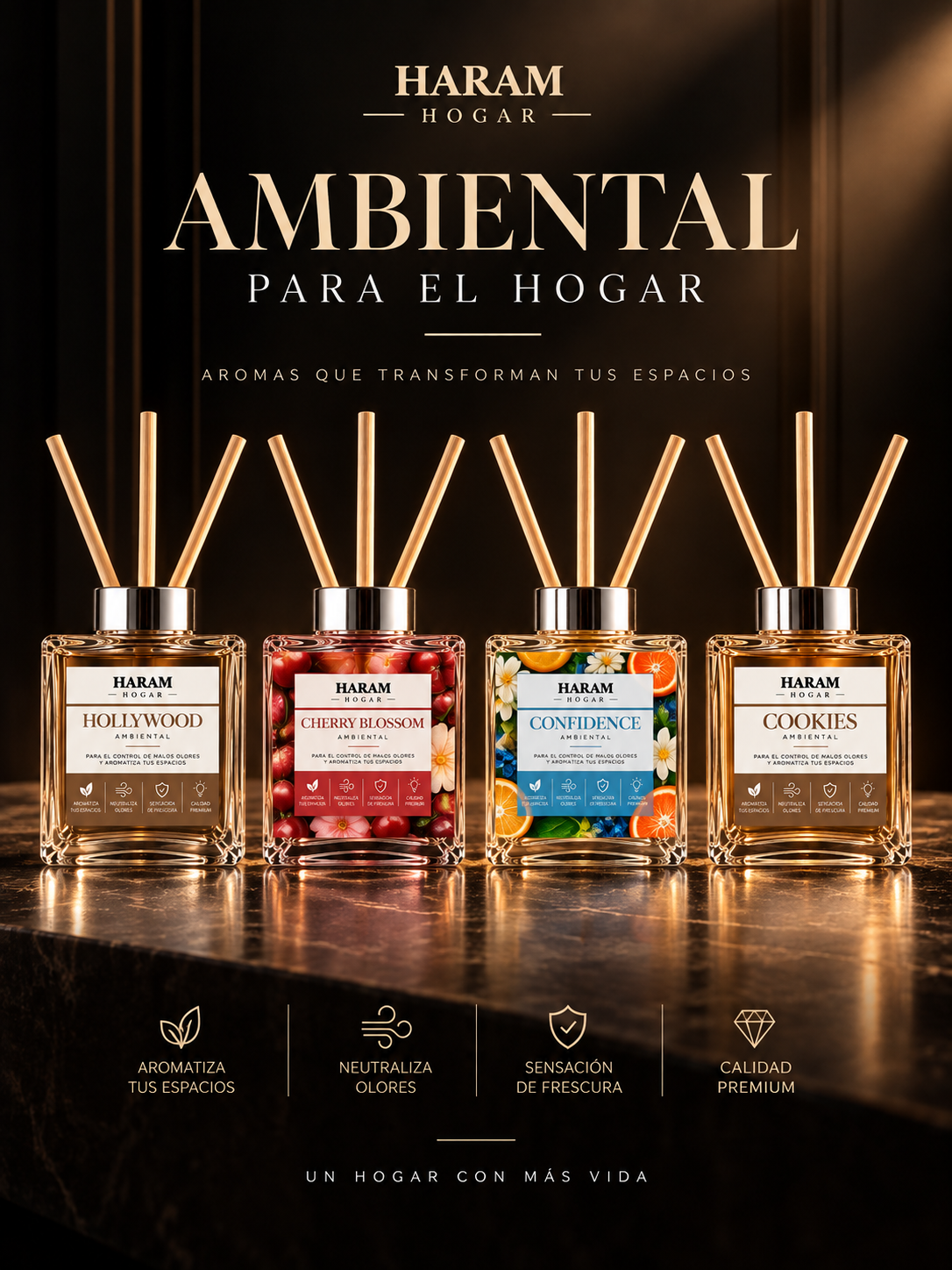 AMBIENTAL PARA EL HOGAR- REED DIFUSSERS