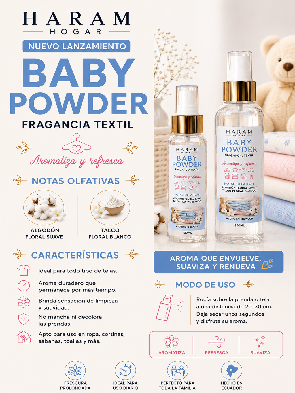BABY POWDER- FRAGANCIA TEXTIL