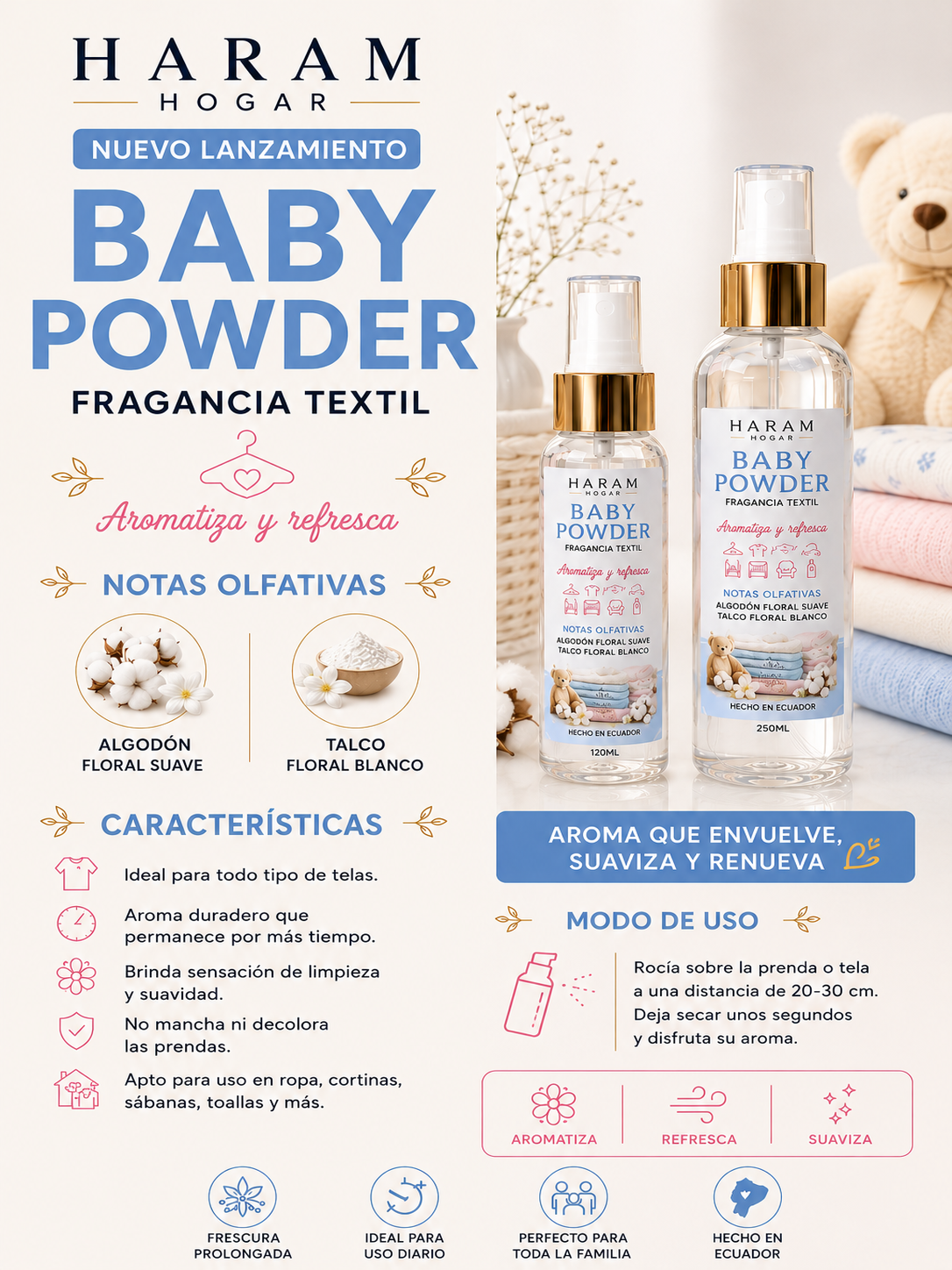 BABY POWDER- FRAGANCIA TEXTIL