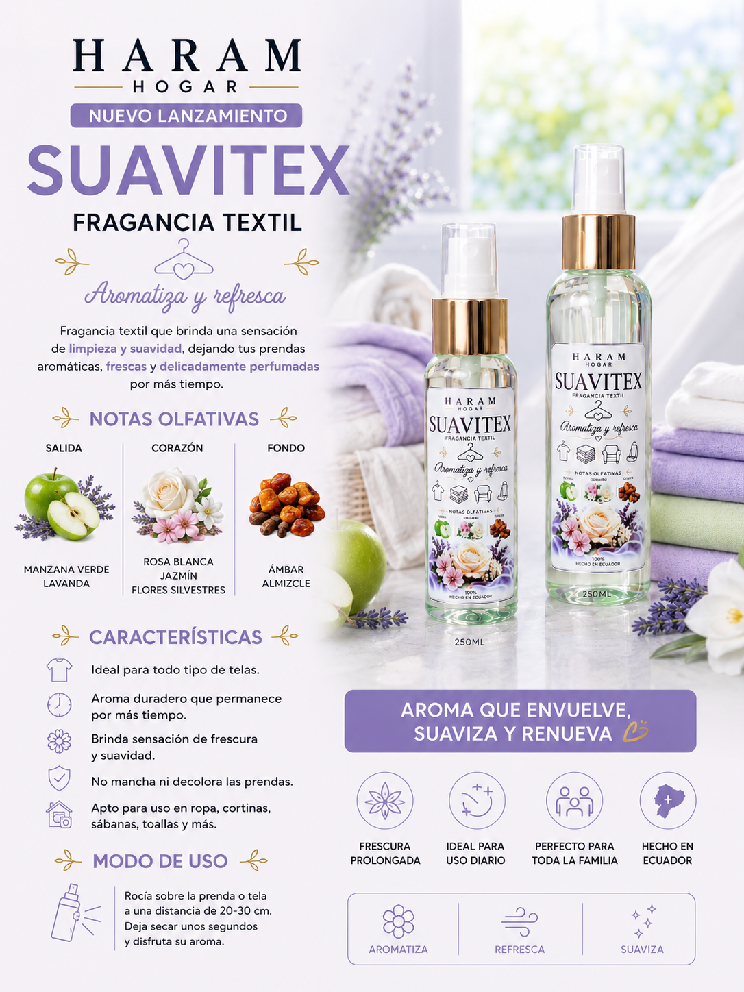SUAVITEX- FRAGANCIA TEXTIL